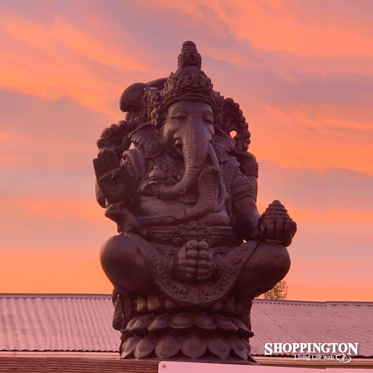 Garden Sculpture - Concrete Ganesha 80cm