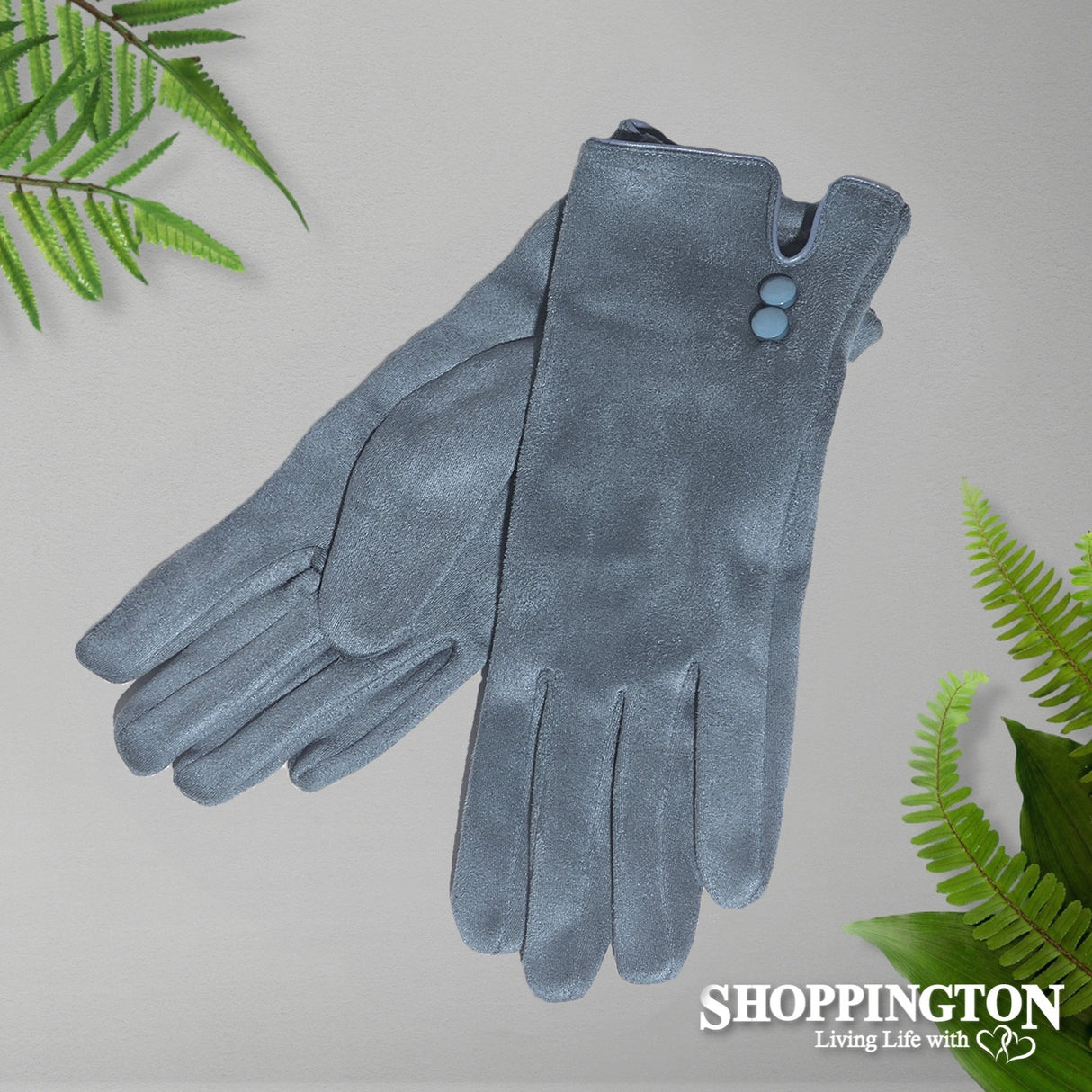 Gloves 2 Button - Teal