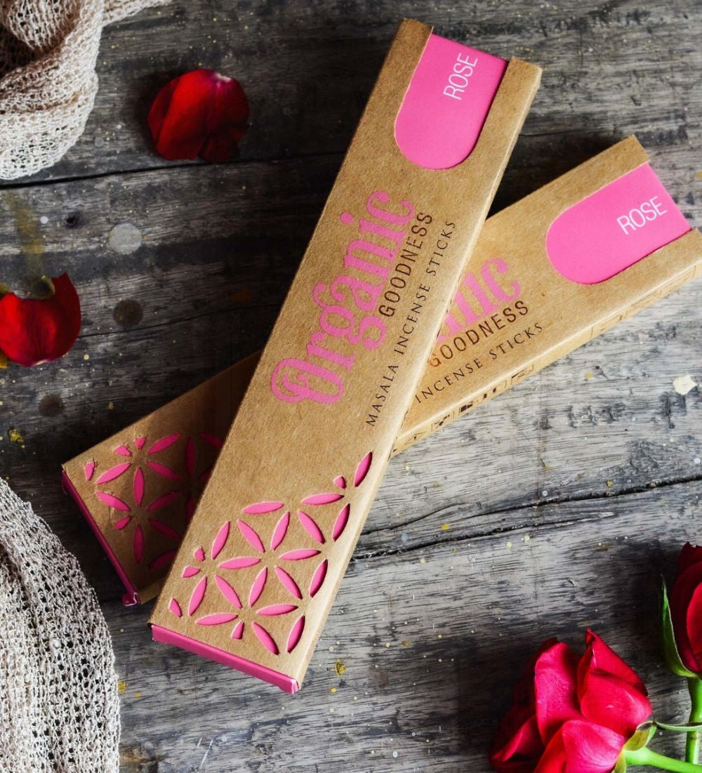 Organic Goodness Masala Incense Sticks / Rose