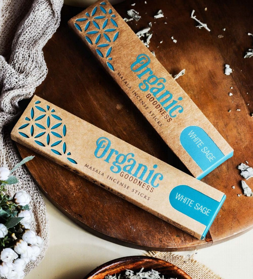 Organic Goodness Masala Incense Sticks / White Sage
