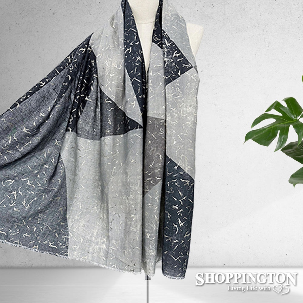Scarf - Shades of Grey Triangles