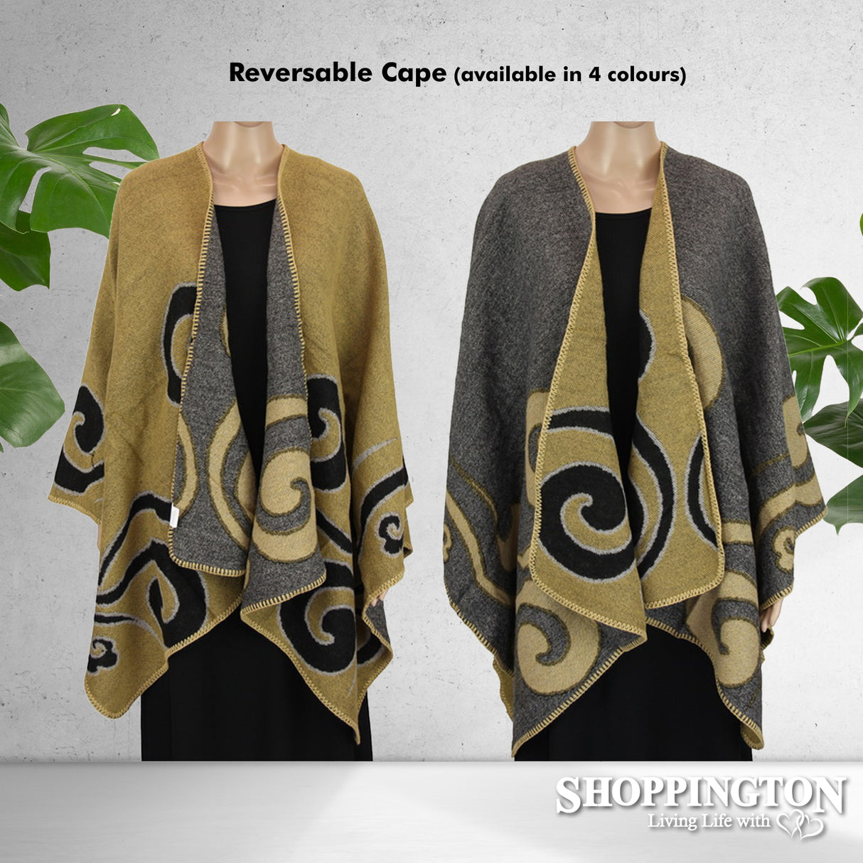 Cape - Curl Design Mustard