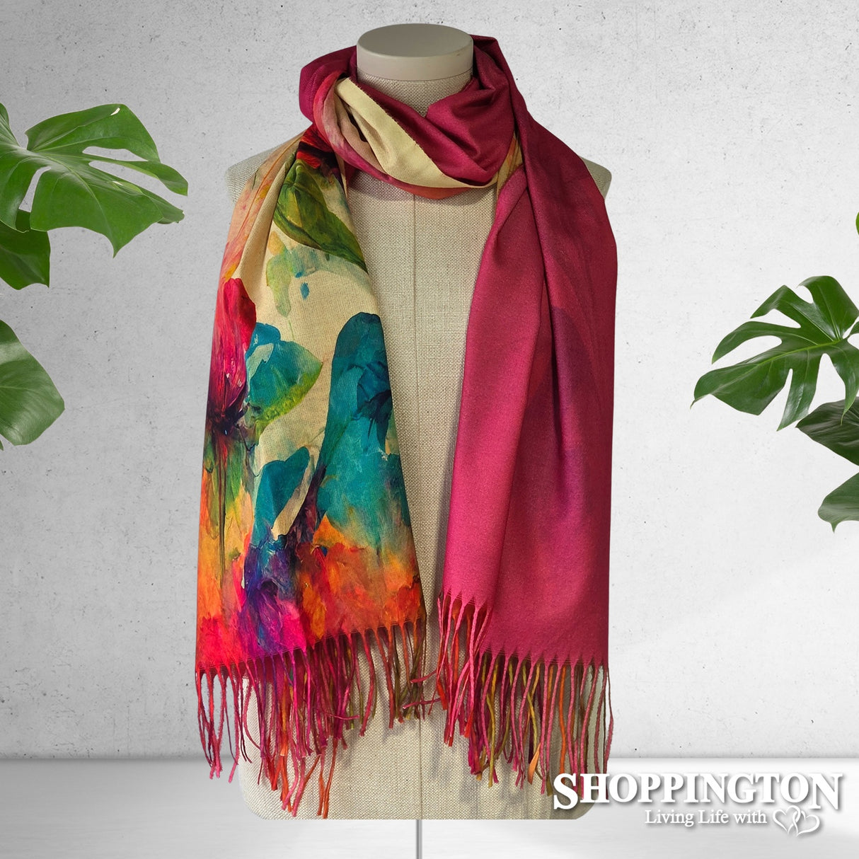 Scarf - Long Stem Flowers