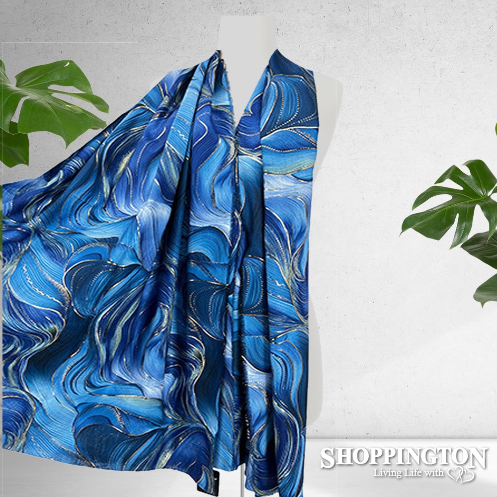 Scarf - Blue Swirl