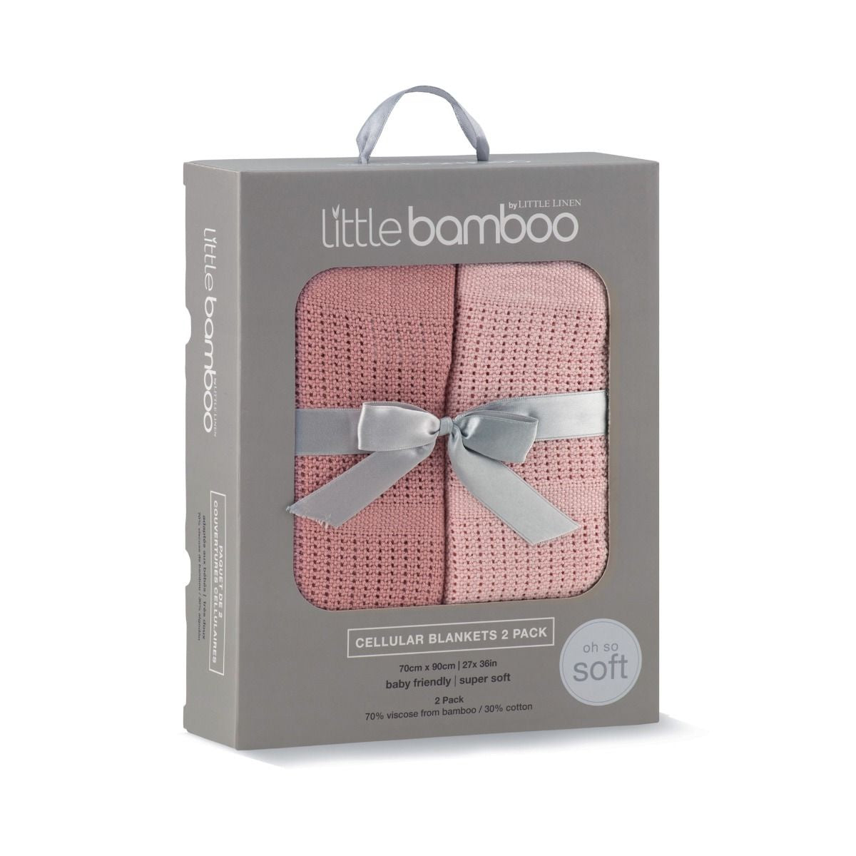 Little Bamboo Cellular Blankets - Dusty Rose