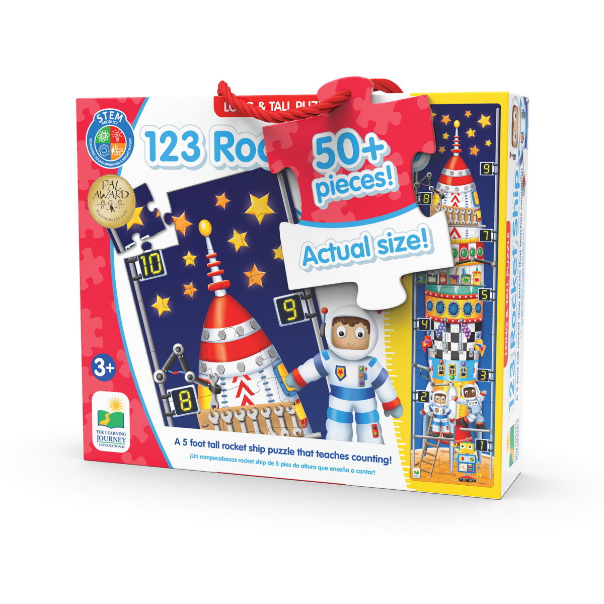 Long & Tall Puzzle - 123 Rocketship