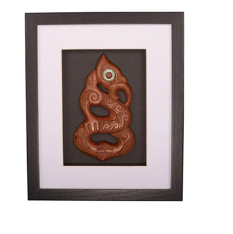 Shadow Box - Wood Carved Manaia