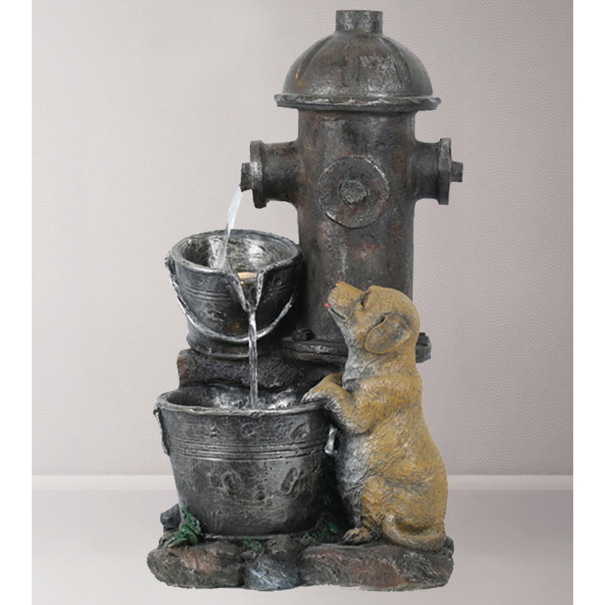 Water Fountain - Puppy & Hydrant  (indoor)