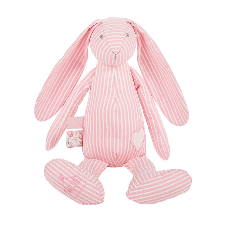 Little Dreams Striped Bunny with Rattle 35CM