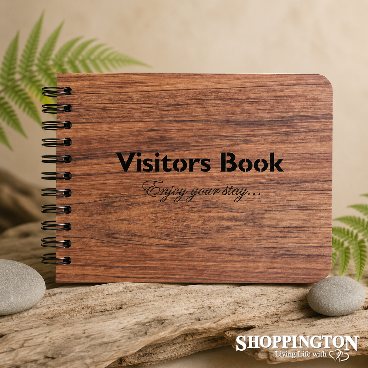 NZ Made Wooden Rimu Photo Album A5 Visitors Book