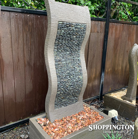 Pebble Effects Water Feature / Grey 75cm x 147cm