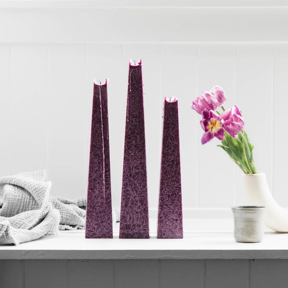 Living Light Icicle Candle - Wild Plum