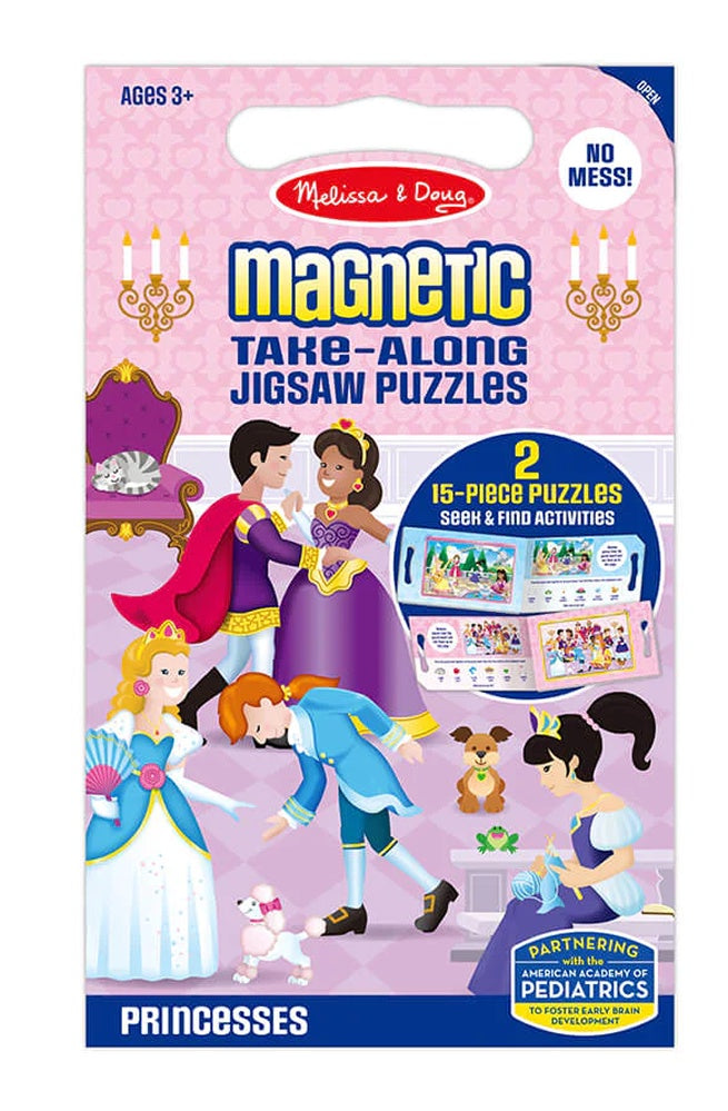 Melissa & Doug Magnetic Take-Along Jigsaw Puzzles - Princess