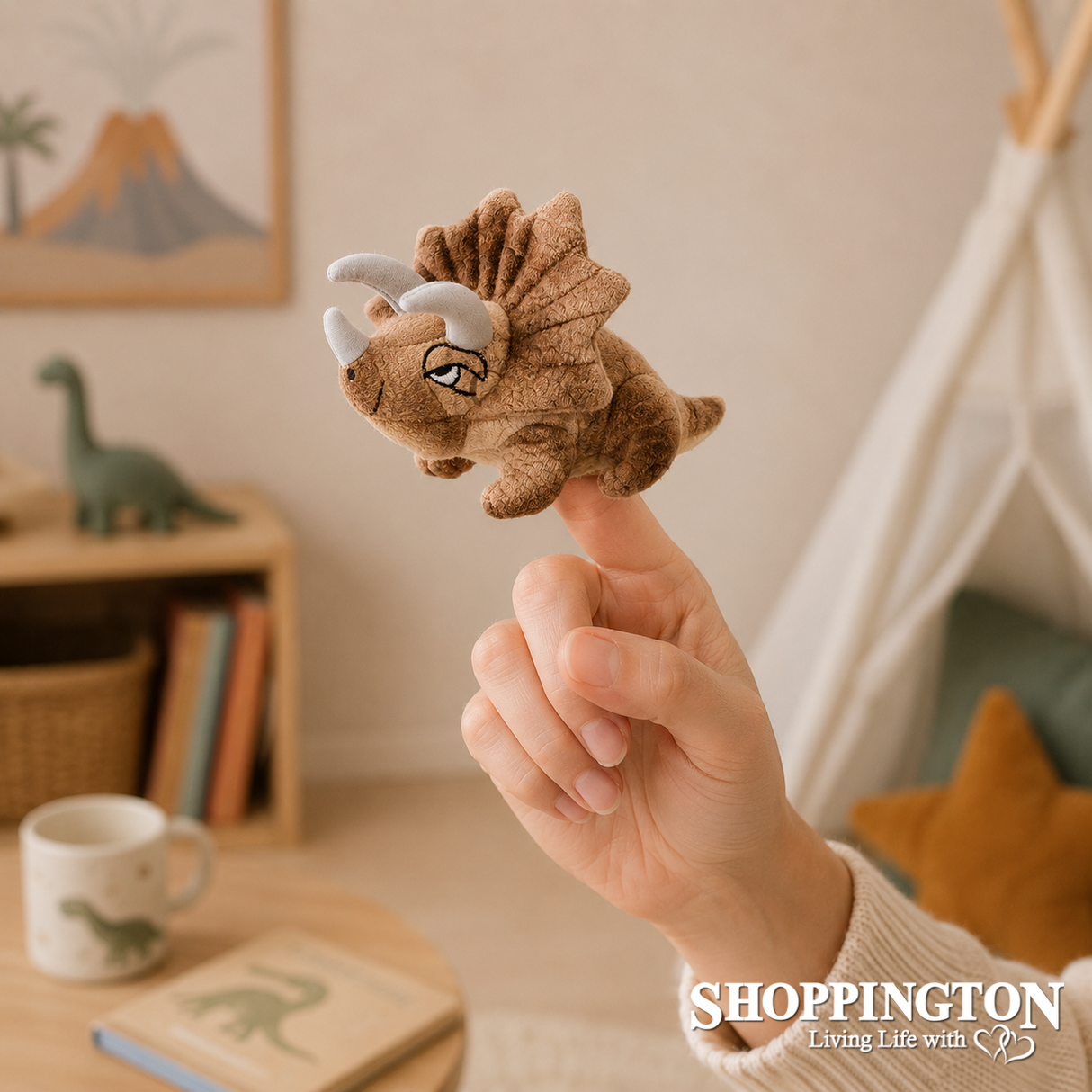 Finger Puppets - Triceratops