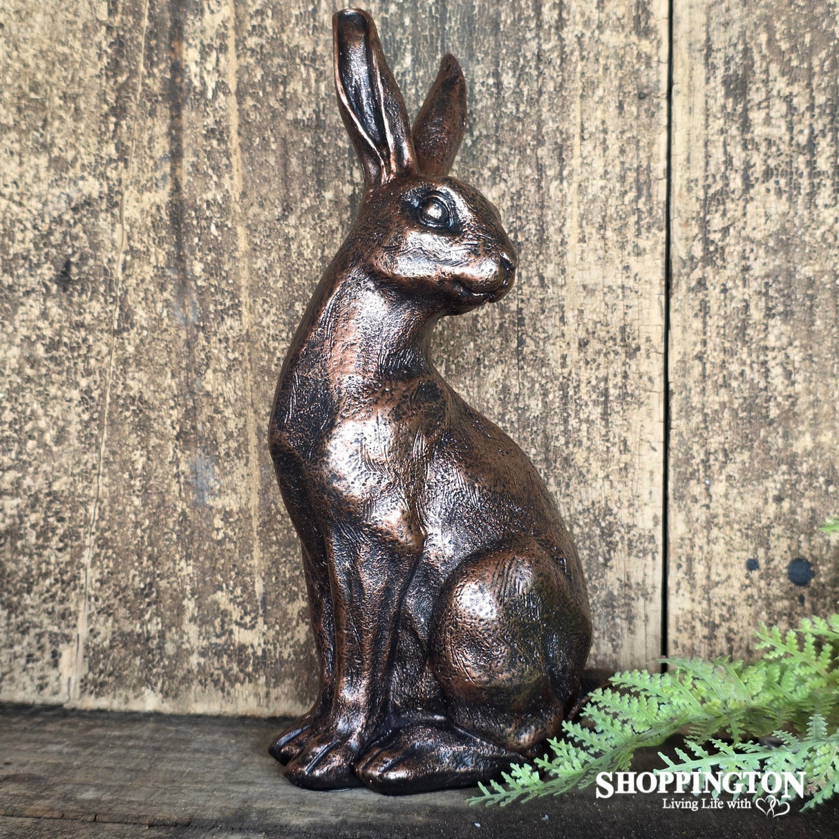 Bronze Sitting Hare 22cm