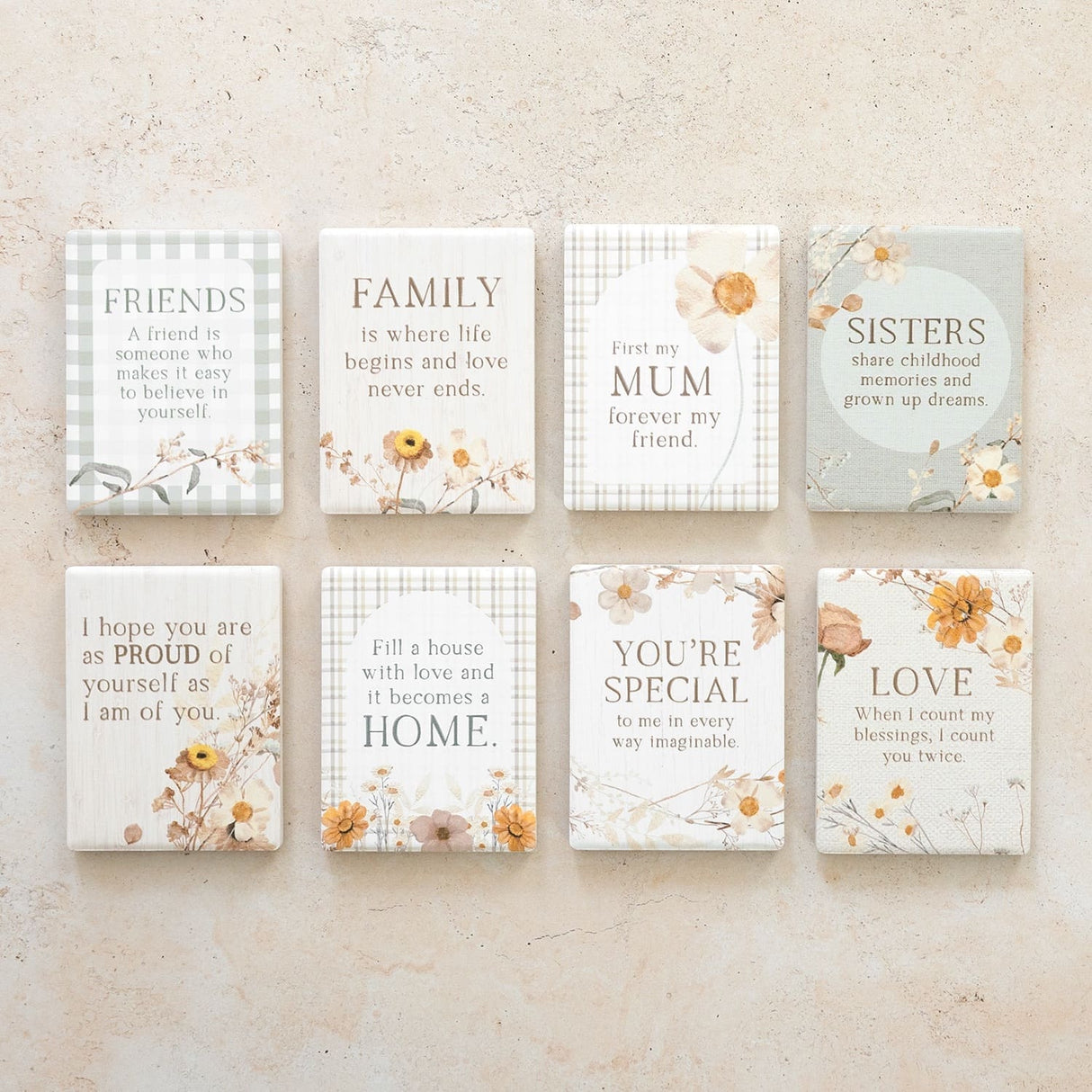 Rustic Meadow Ceramic Magnets