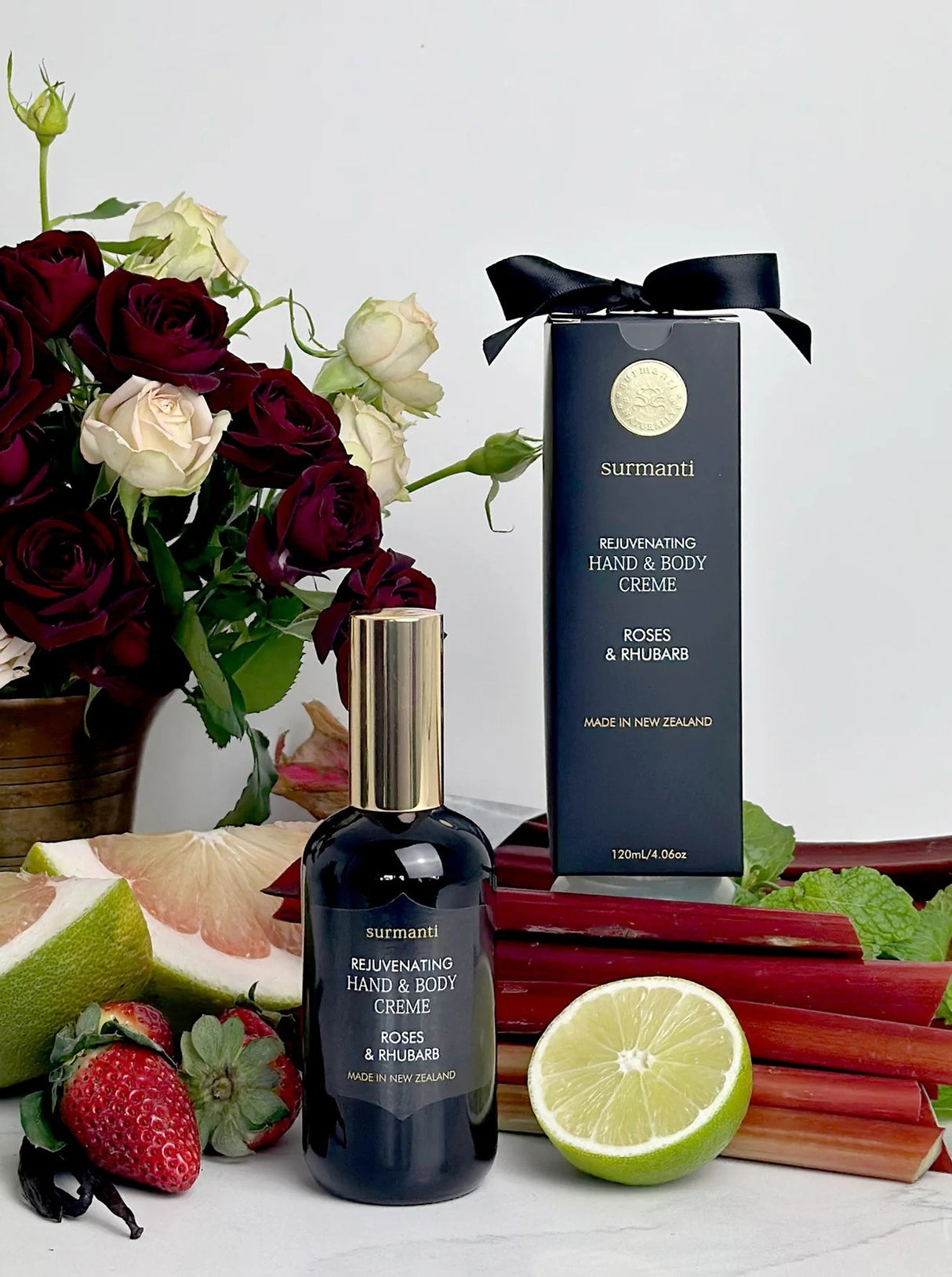 Surmanti Roses & Rhubarb Hand & Body Creme