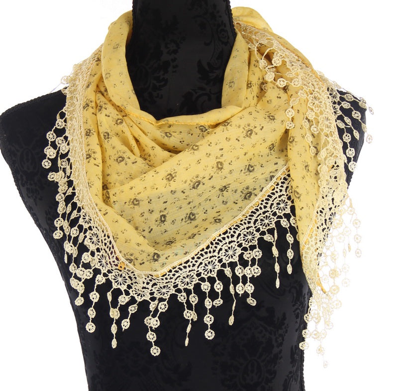 Triangle Scarf Yellow