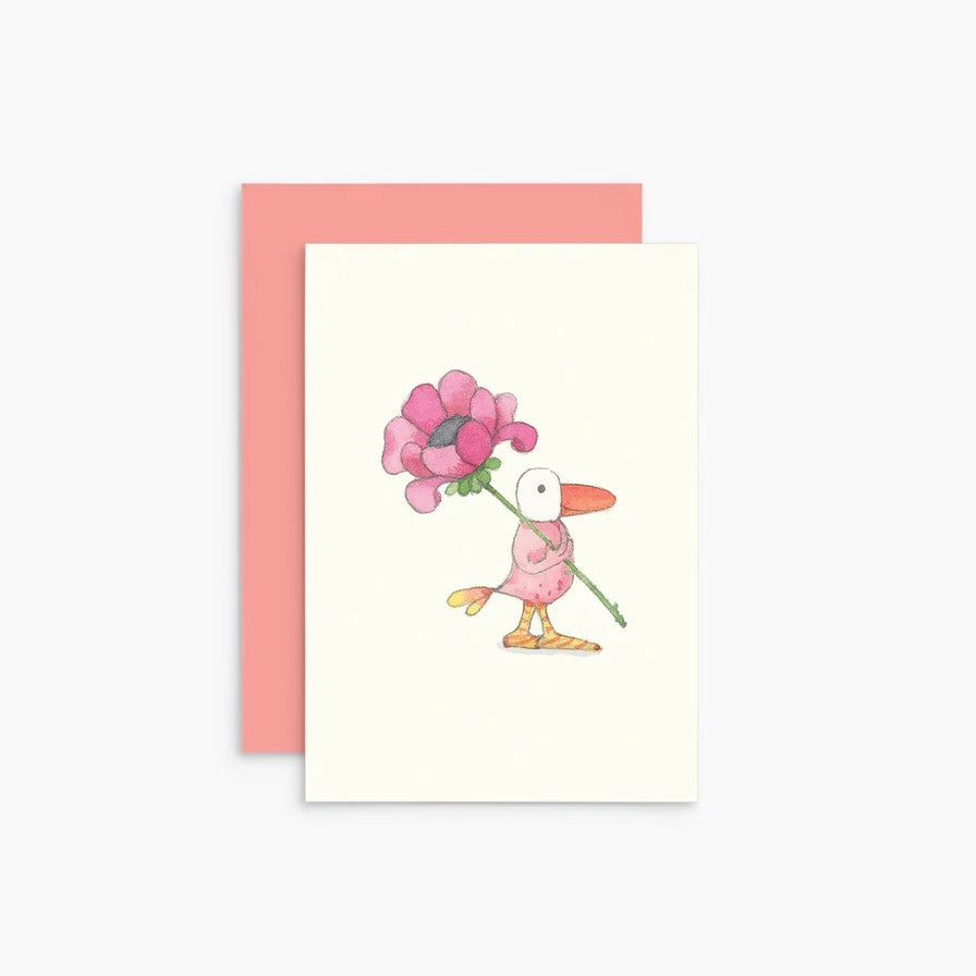Gift Tag - Seagull & Flower