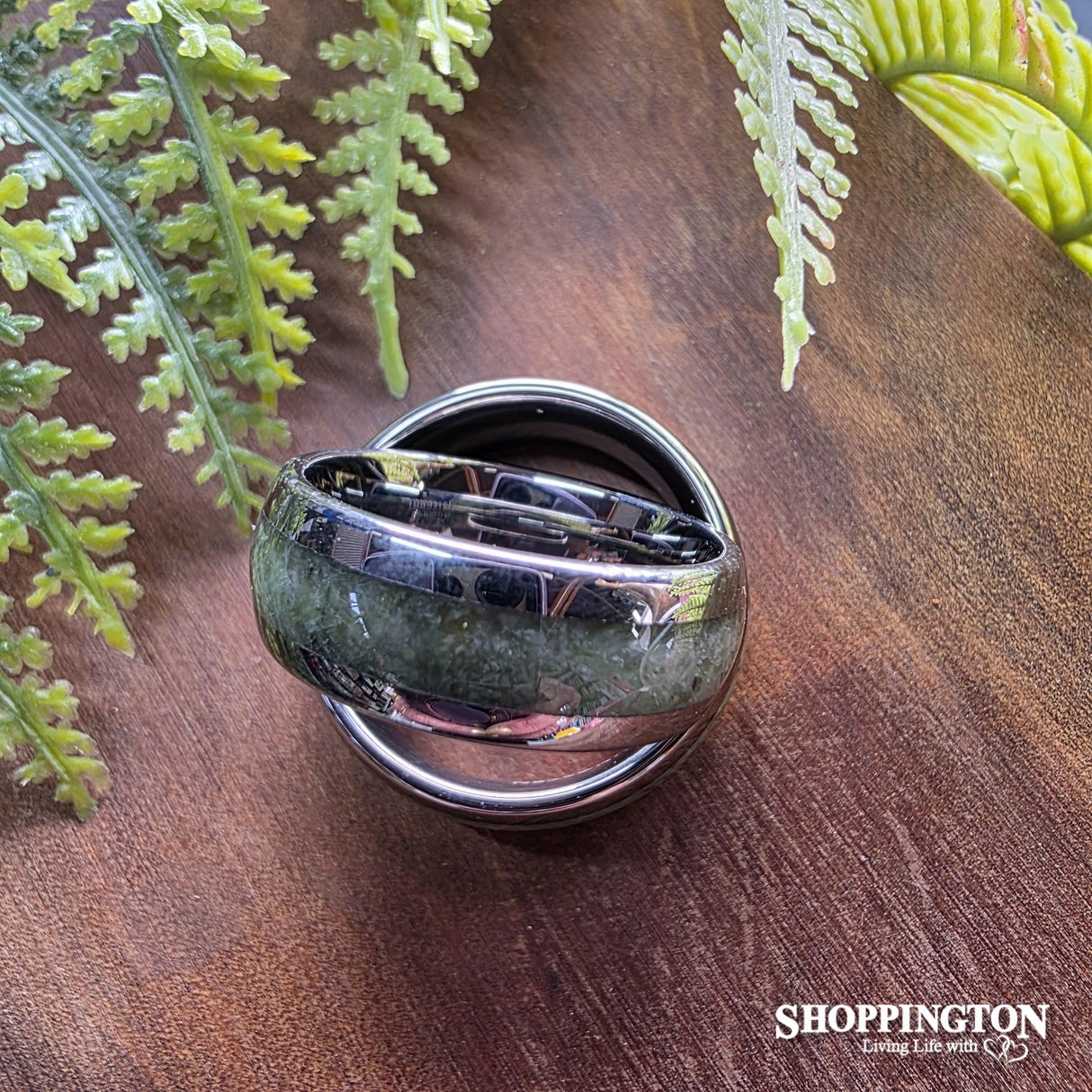 Pounamu Tungsten Carbide Rings - 8mm