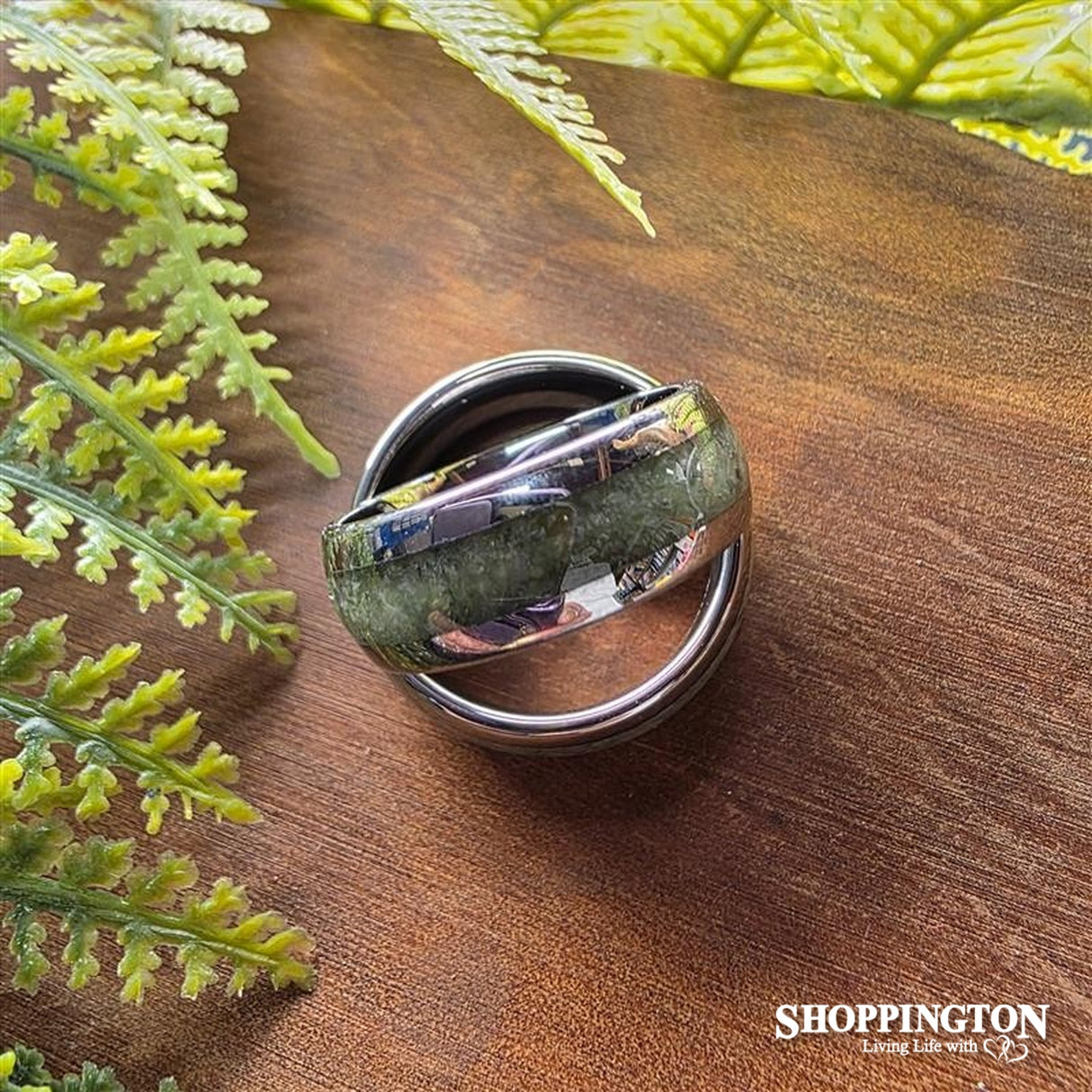 Pounamu Tungsten Carbide Rings - 4mm