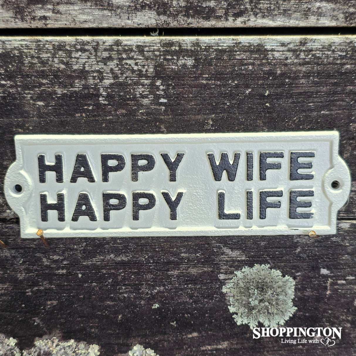 Happy Wife Plaque