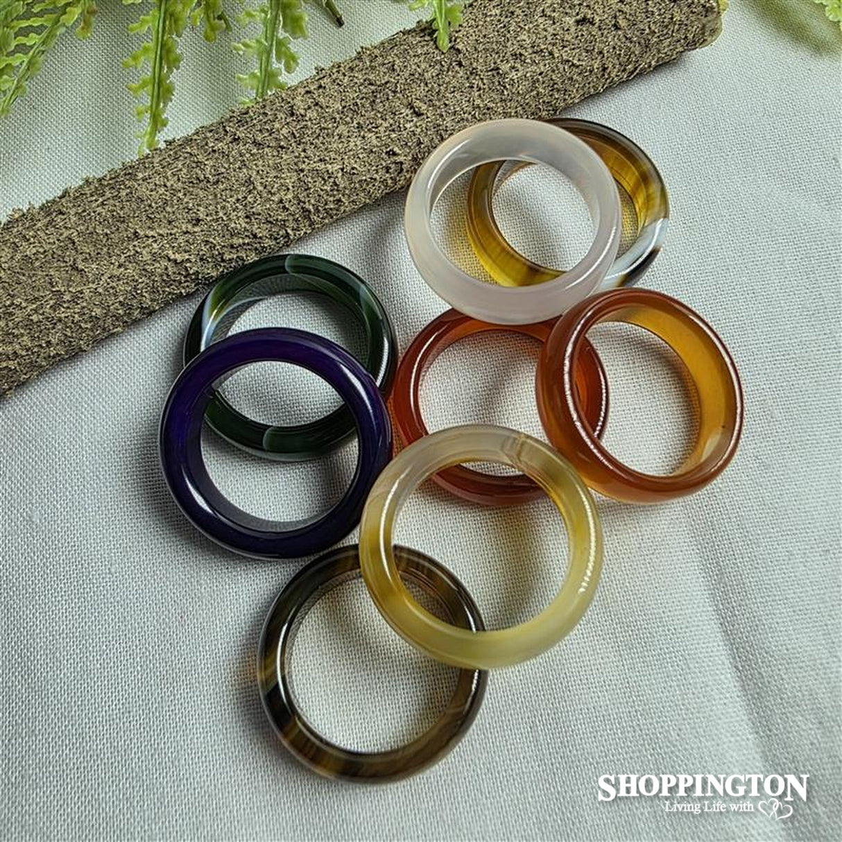 Gemstone Band Rings