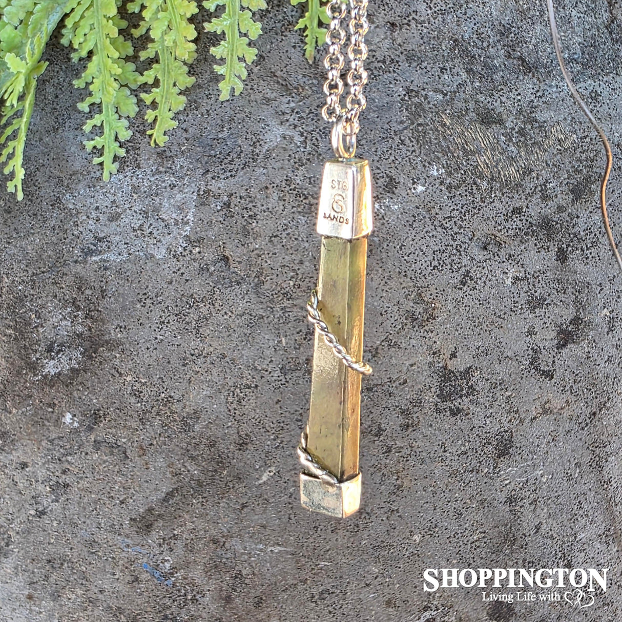 Pounamu & Silver Twist Pendant