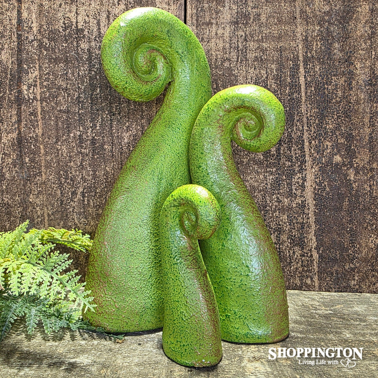 Pottery Koru (Set of 3) / Green