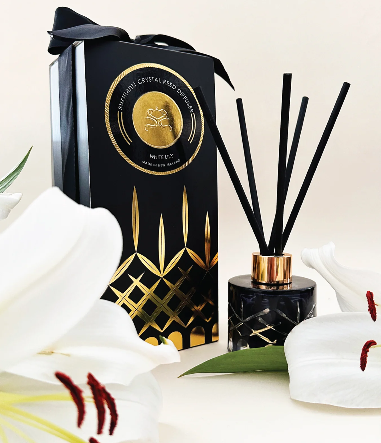 Surmanti Crystal Reed Diffuser Lily