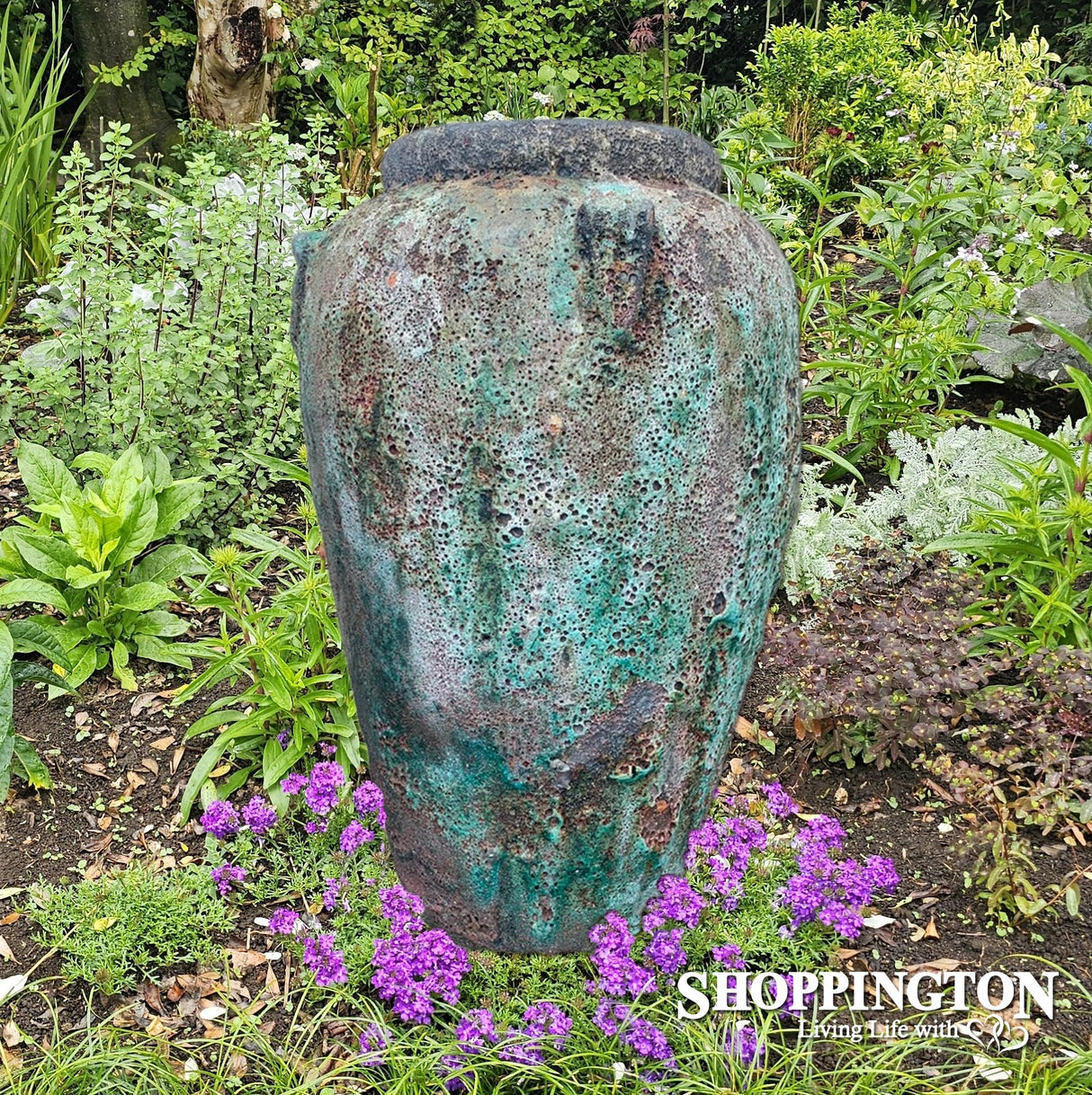 Oceanic Urn 4 Handle 68cm - Teal