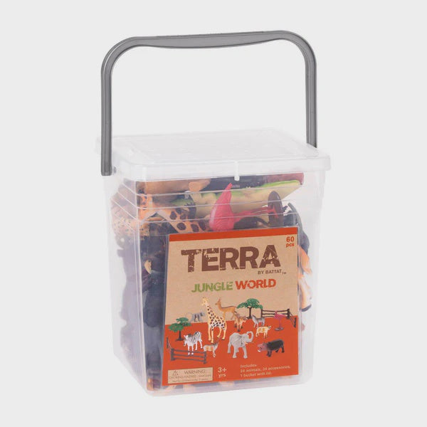 Terra by Battat - Jungle World In A Bucket - 60 Pieces