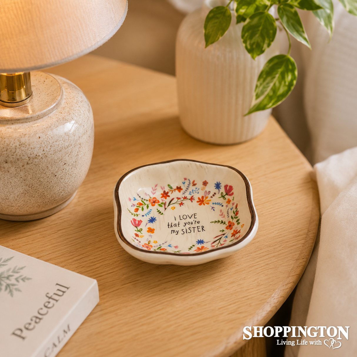 Antiqued Trinket Bowl - Sister