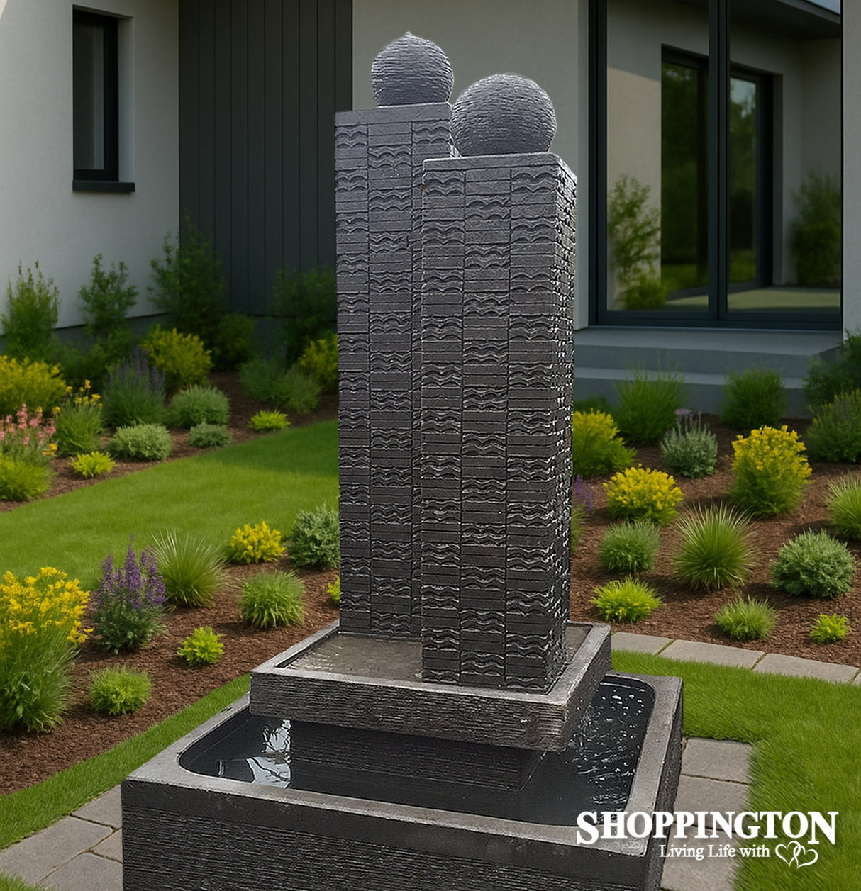 Twin Towers Water Feature 100cm x 200cm