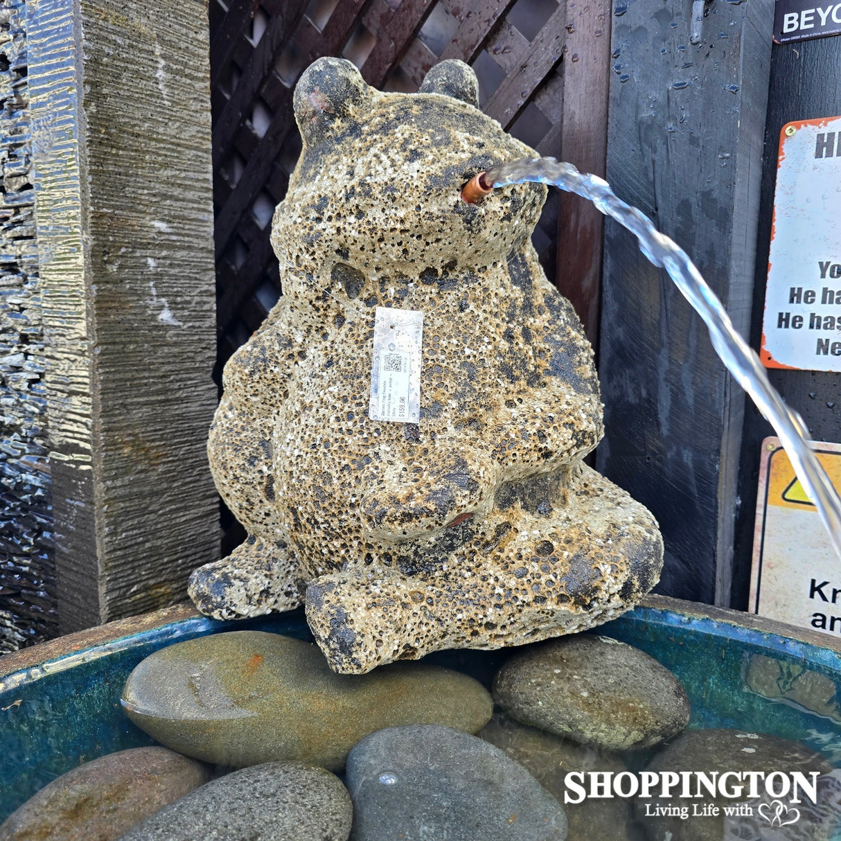 Oceanic Frog Fountain (excludes base + pump) - White