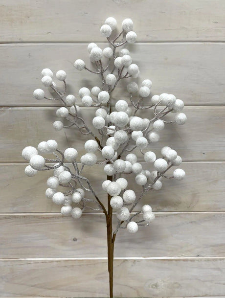White Glitter Spray