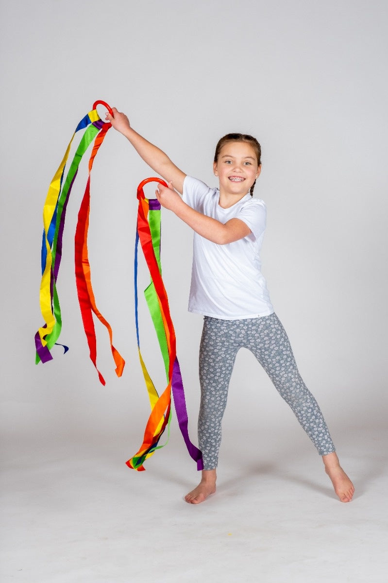 Gymnastic Wrist Ribbon Rings (set of 2)