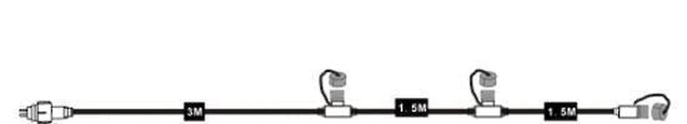 zwf Pondline 2 Pin Cable with 3 Connectors