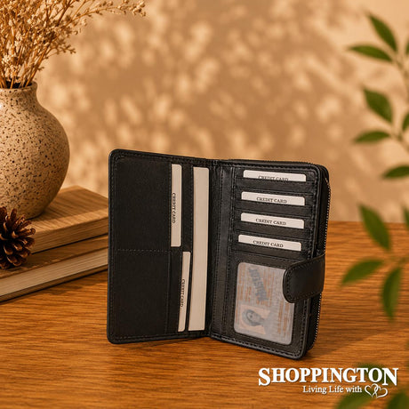 100% Leather Credit Card Wallet Holder