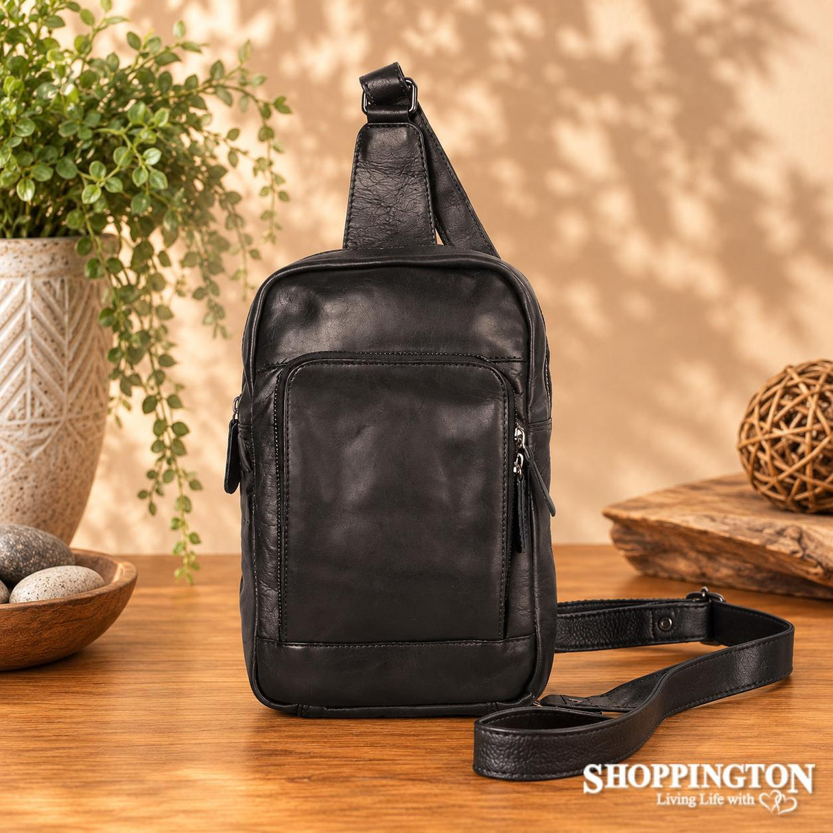 100% Leather Hamilton Crossbody Bag