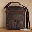 100% Leather Hendrix Vintage Sling Bag