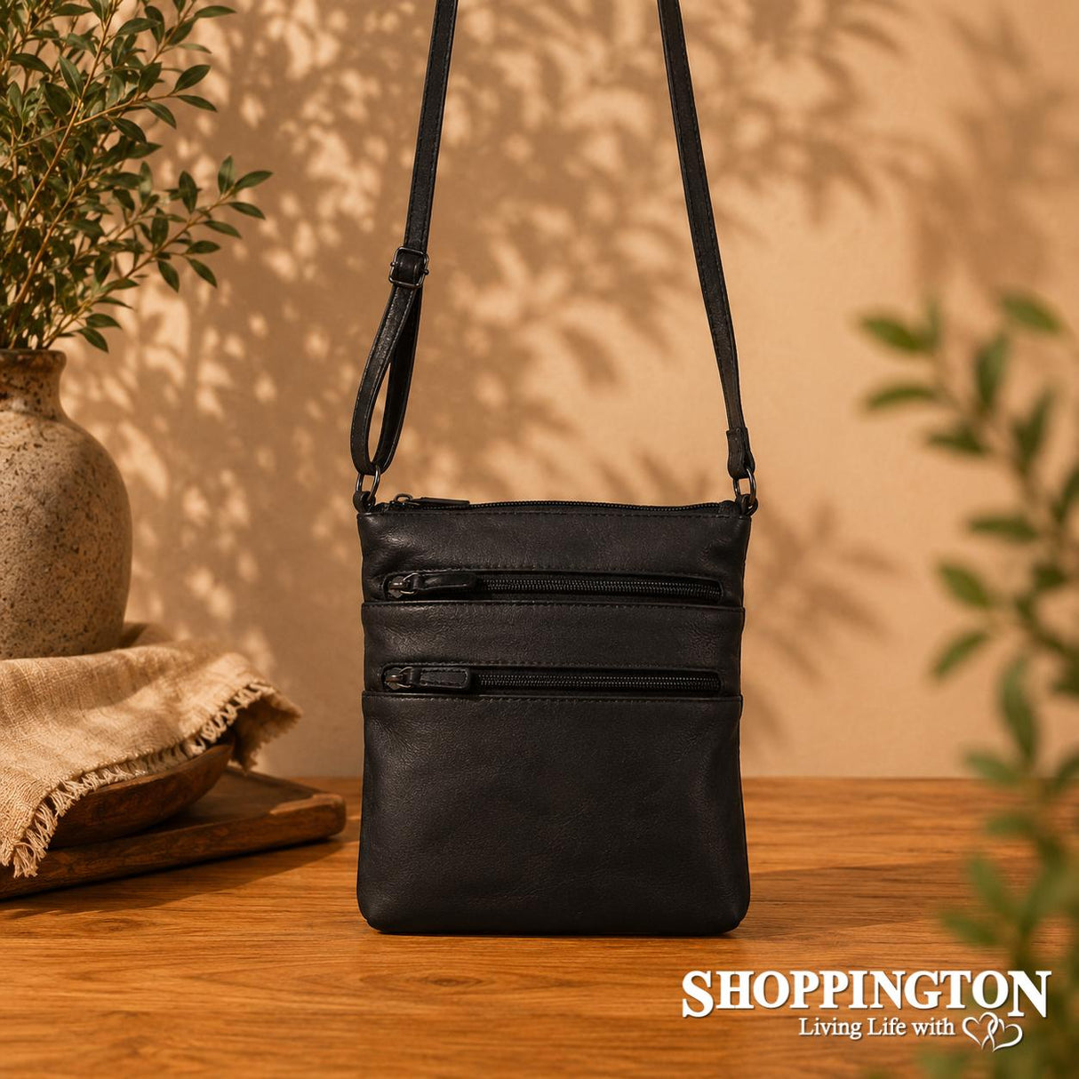 100% Leather Ladies Cross Body