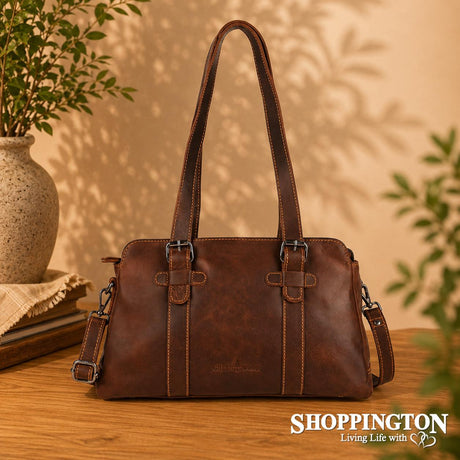 100% Leather Marlow Tote Bag - Sandal
