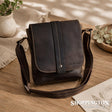100% Leather Mini Messenger Henrik - Brown