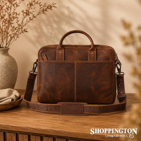 100% Leather Regent Wildera Laptop Bag