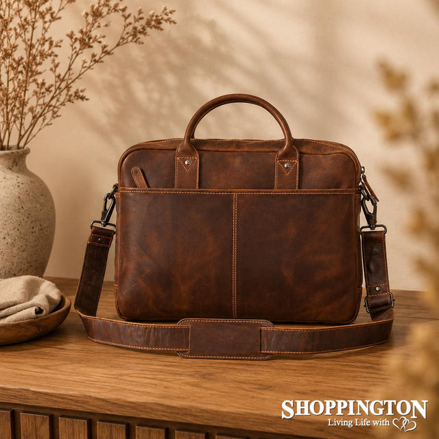 100% Leather Regent Wildera Laptop Bag