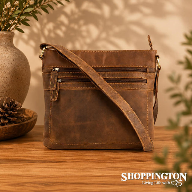 100% Leather Shoulder Bag Gibson - Sandel