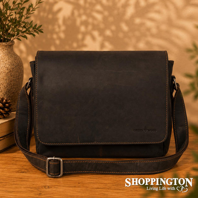 100% Leather Steven Smart Messenger Satchel