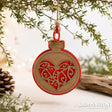 100% NZ Made Bauble: Red Heart