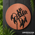 100% NZ Made Brushed Copper Circle - Kowhai